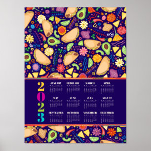 poster do Calendário 2023 Taco Fiesta