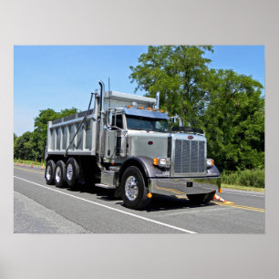 Poster do camião basculante de Peterbilt
