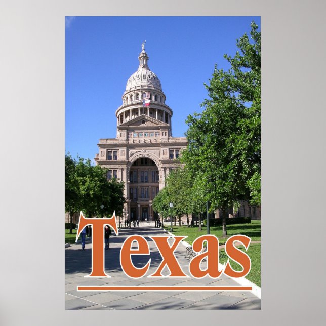 Poster do Capital do Estado do Texas (Frente)
