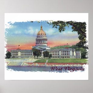 Poster do Capitólio do estado de West Virginia