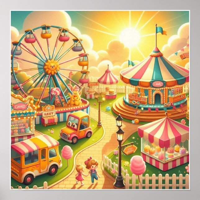 Poster do Carnaval de Crianças Personalizadas (Frente)