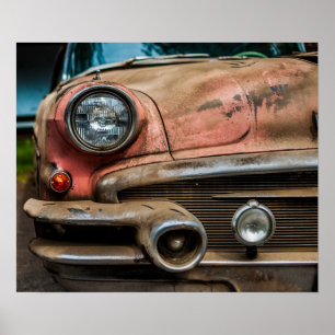 Poster do carro vintage