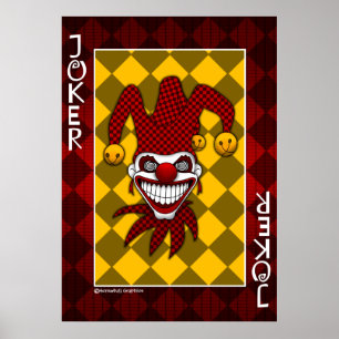 Poster do cartão do palhaço