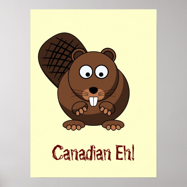 Poster do Cartoon Beaver (Frente)