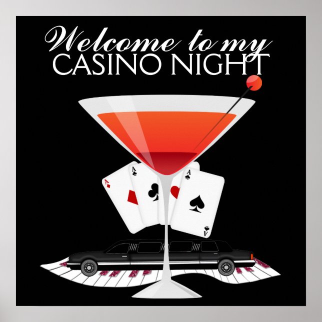 Poster do Casino Night Cocktail - SRF (Frente)