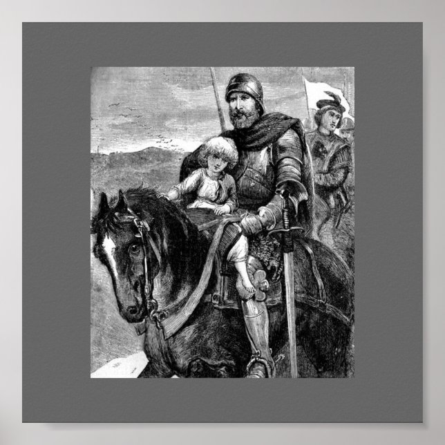 Poster do Cavaleiro Medieval (Frente)