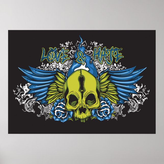 Poster do Caveira de Amor e Ódio (Frente)