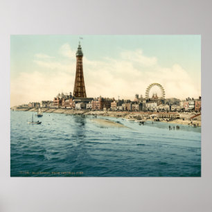 Póster Do Central Pier, Blackpool, Inglaterra