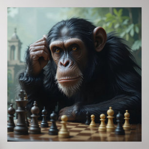Poster do Chimp Chess Game