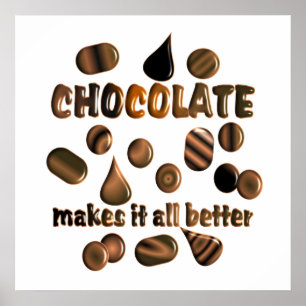Poster do chocolate