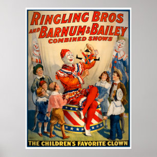 Poster do circo do vintage