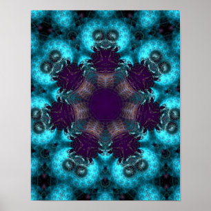 Poster do círculo Fractal da Ruskiana