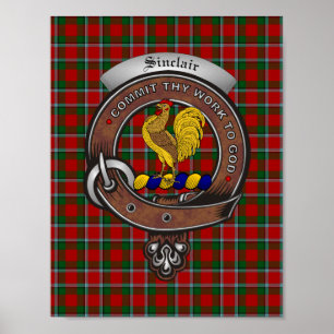 Poster do Clan Sinclair 8,5x11