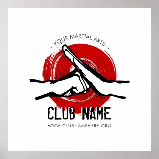 Poster do Clube de Artes Marciais (Frente)
