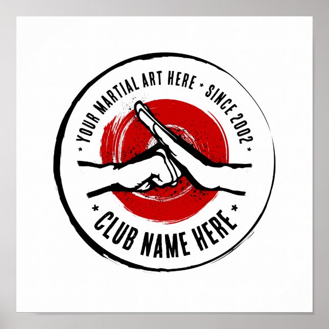 Poster do Clube de Artes Marciais (Frente)