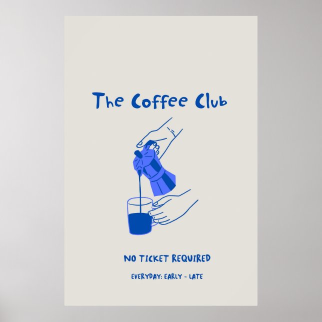 Poster do Clube do Café (Frente)