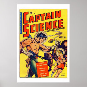 Poster do Cobrir do da revista "Science Vintage"