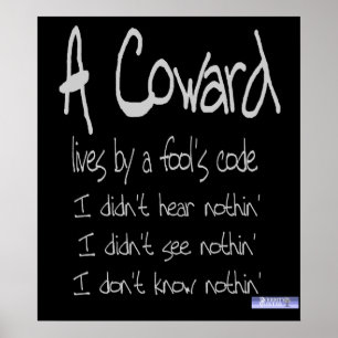 Poster do código do covarde