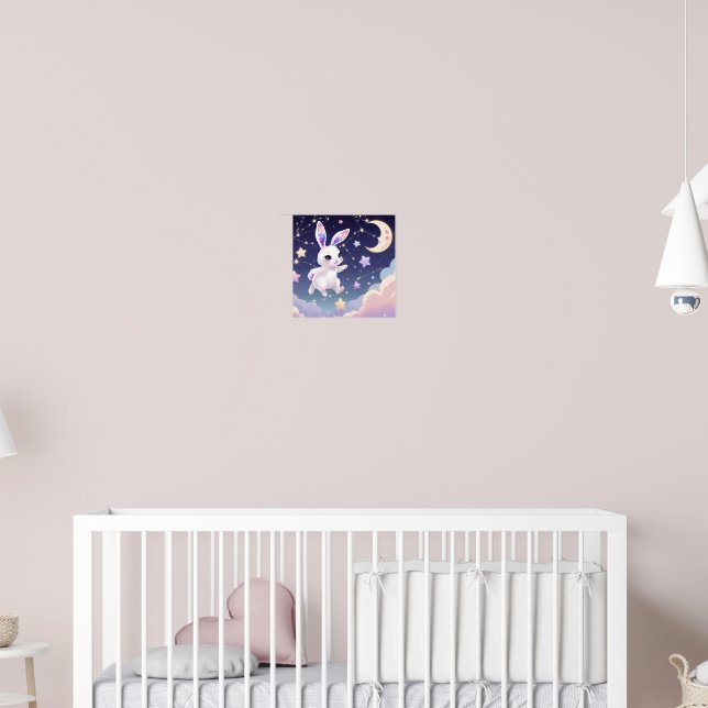 Poster do Coelho Celestial – Coelho Pastel Kawaii (Berçário 2)
