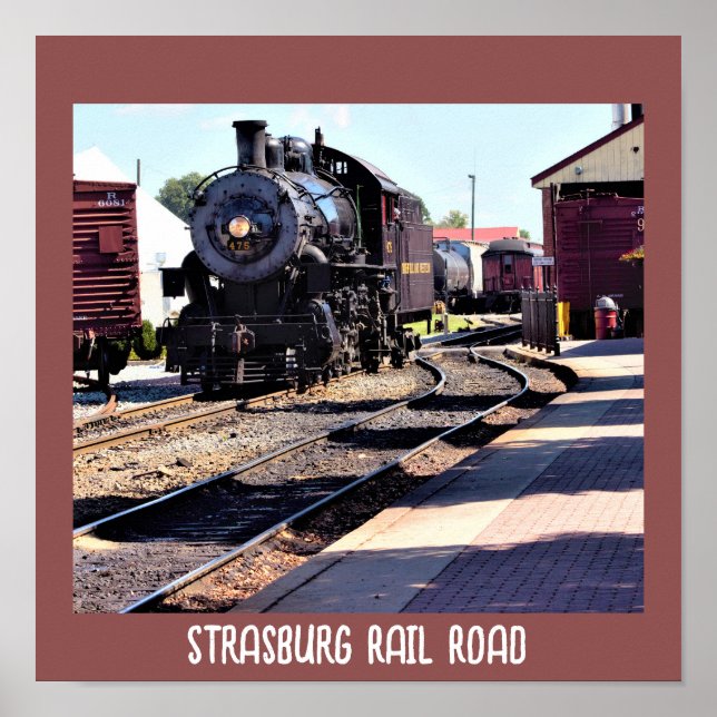 Poster do comboio rodoviário de Strasburg (Frente)