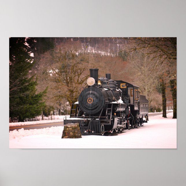 Poster do comboio Vintage (Frente)