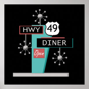 Poster do comensal de HWY 49