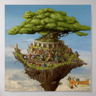 Poster do conceito da cidade do feiticeiro