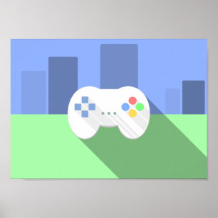 Poster do controlador do jogo de vídeo