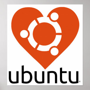 Poster do "coração" de Ubuntu