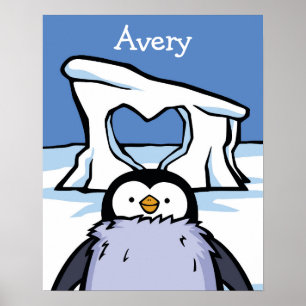 Poster do coração do Pintinho pinguim