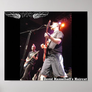 Poster do corte de cabelo de David Hasselhoff