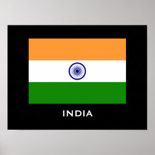 Poster do costume da bandeira de India