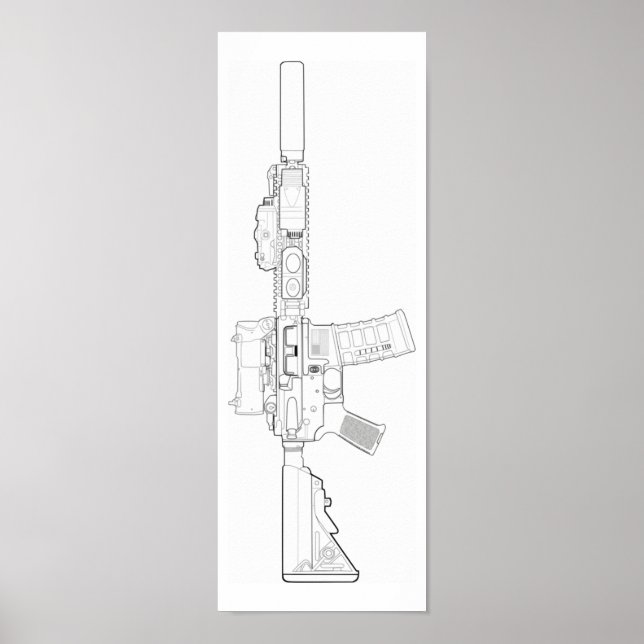 POSTER do CQBR MK18 Mod 0 (Frente)