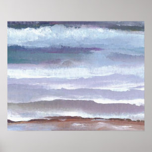 Poster do CricketDiane Ocean a flutuar em ondas su