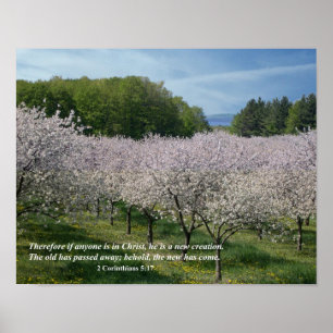 Poster do cristão do 5:17 de 2 Corinthians