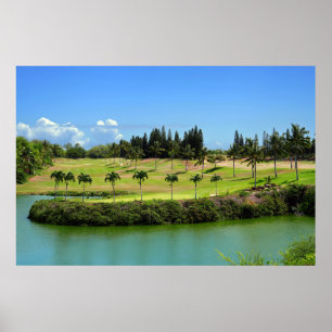 Poster do Curso Picturesco de Golfe Havaiano
