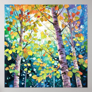 Poster do Declive da Paisagem da Noite