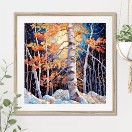 Poster do Declive da Paisagem da Noite