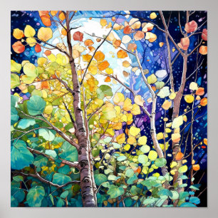 Poster do Declive da Paisagem da Noite