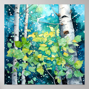 Poster do Declive da Paisagem da Noite