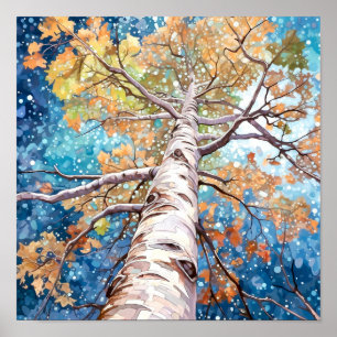 Poster do Declive da Paisagem da Noite