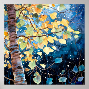 Poster do Declive da Paisagem da Noite