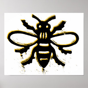 Poster do design da abelha