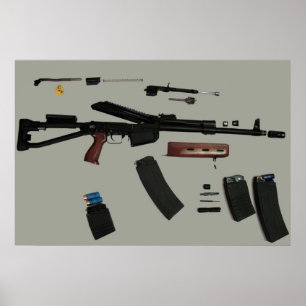 Poster do desmonte de Saiga 12