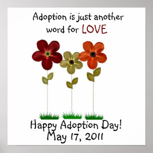 poster do dia da adopção