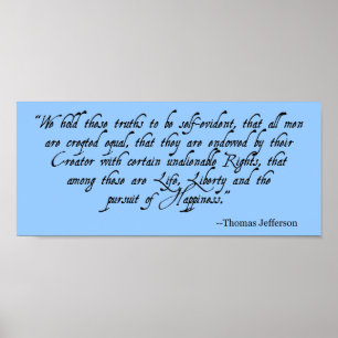 Poster do Dia da Independência (Azul)