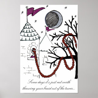 Poster do Dia do Cabelo Muito Ruim de Rapunzel