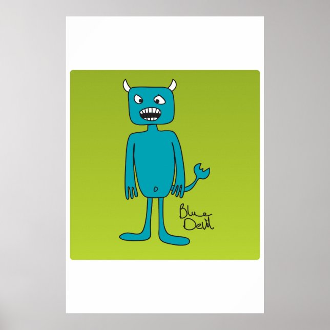 Poster do Diabo Azul (Frente)