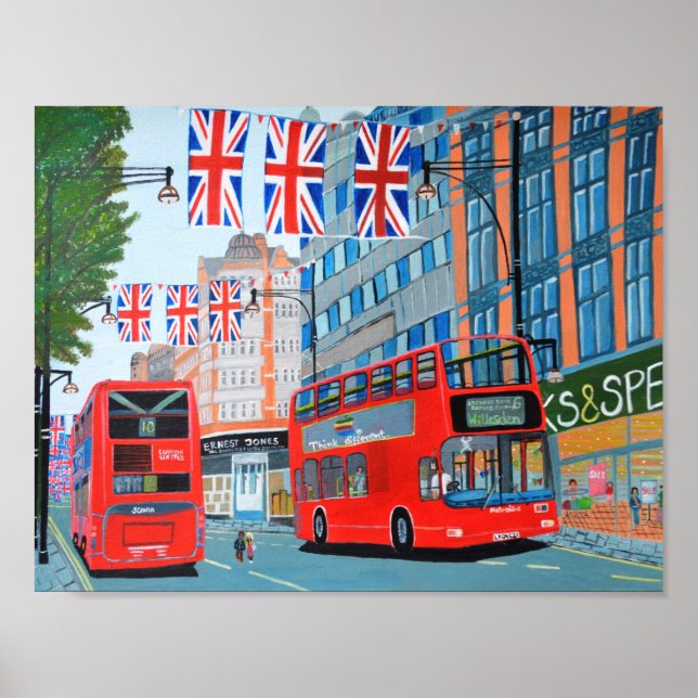 Poster do Diamond Jubilee da Rainha de Oxford Stre (Frente)