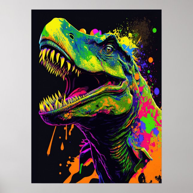 Poster do Dinossauro T Rex (Frente)